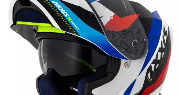 CAPACETE AXXIS ARTICULADO GECKO SV SHIELD D7 AZUL